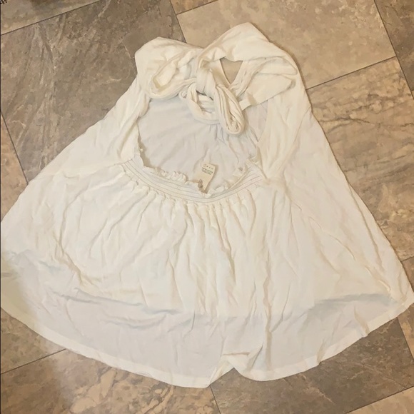 Free People WHITE Halter V Sleeveless  Top - Picture 5 of 5